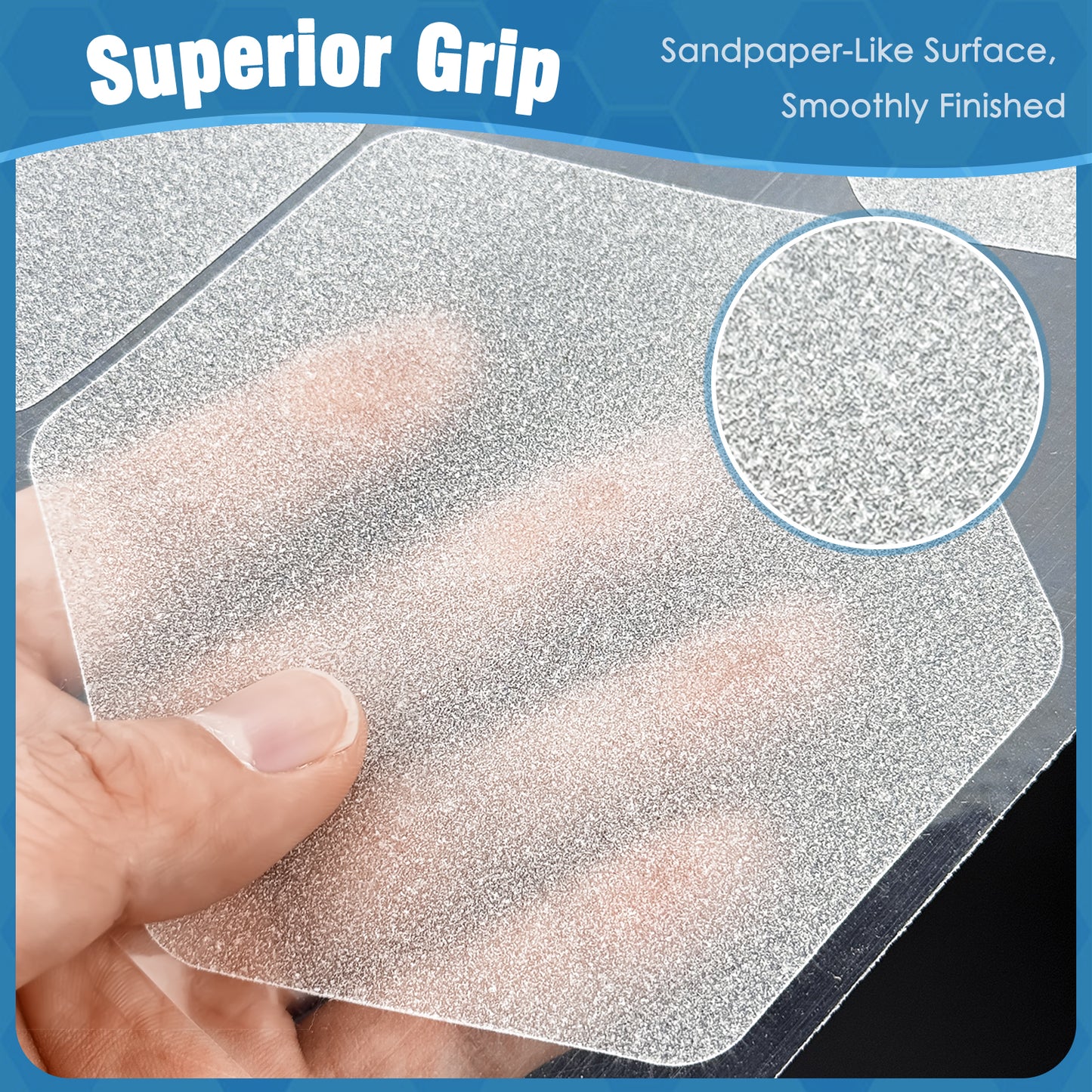 S&X Hexagonal Non-Slip Shower Stickers