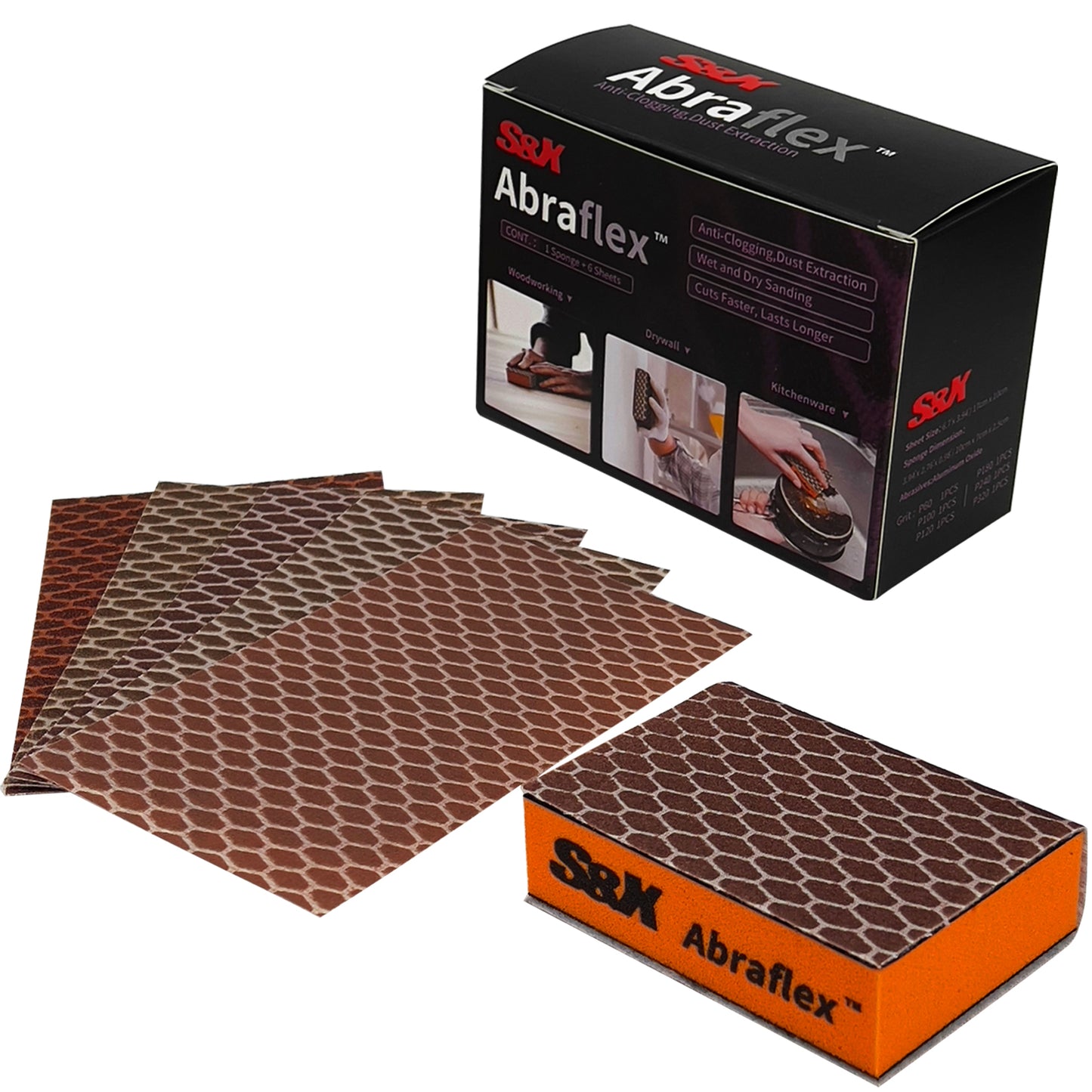 Abraflex Sanding Sponge 6-Pack