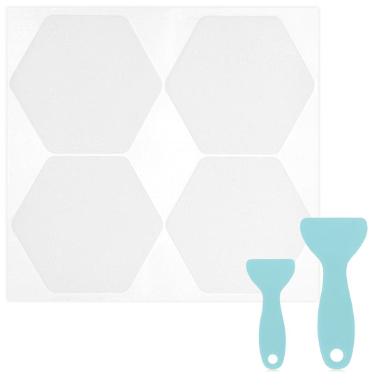 S&X Hexagonal Non-Slip Shower Stickers