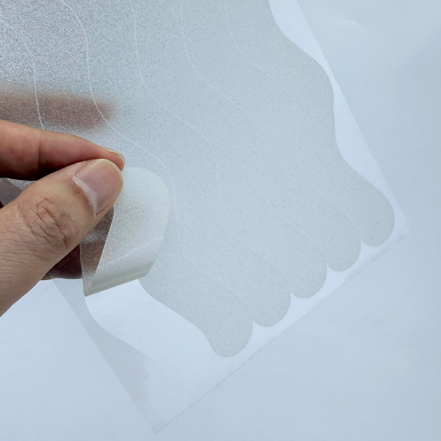 S&X Clear Anti-Slip Shower Strips - 24-Pack, 0.8” x 8” Wave, Non-Slip Traction for Bathtubs & Showers