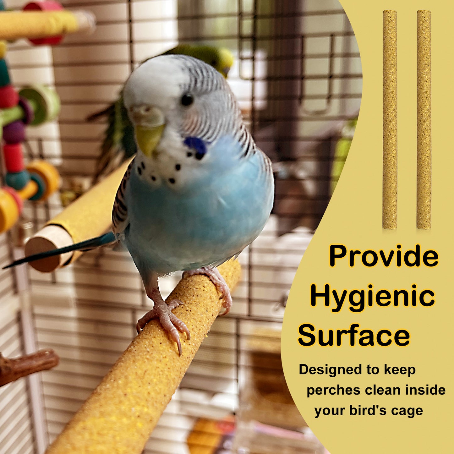 Sanded Perch Covers for Bird Cages